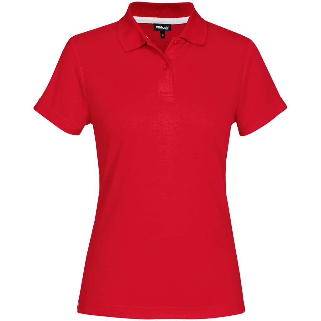 Ladies Bayside Golf Shirt - Red