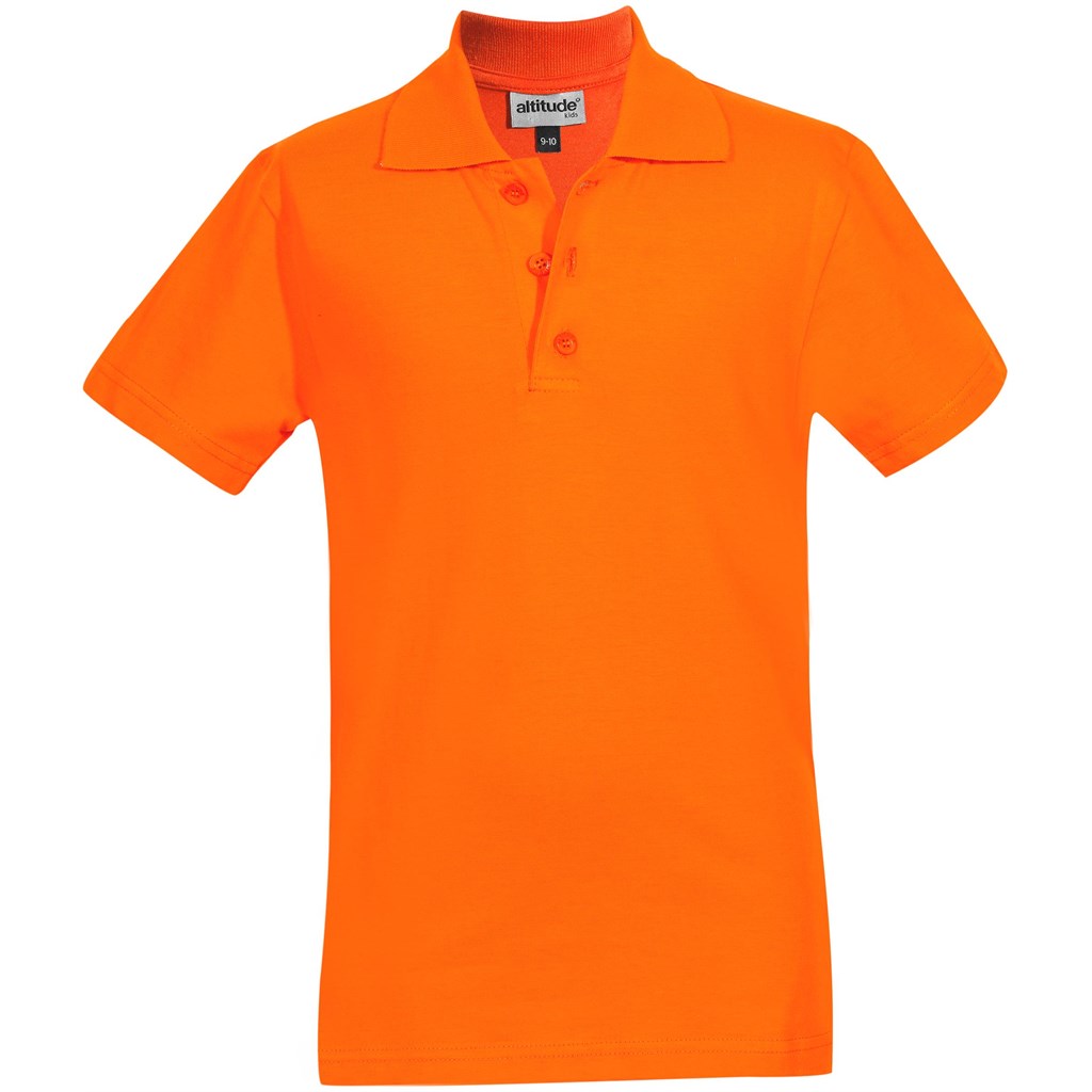 Kids Michigan Golf Shirt - Orange