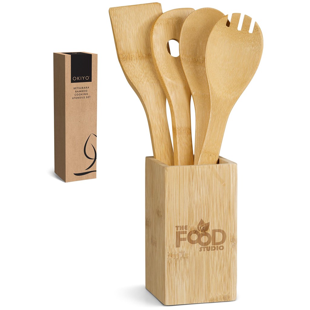 Okiyo Betsubara Bamboo Cooking Utensils Set