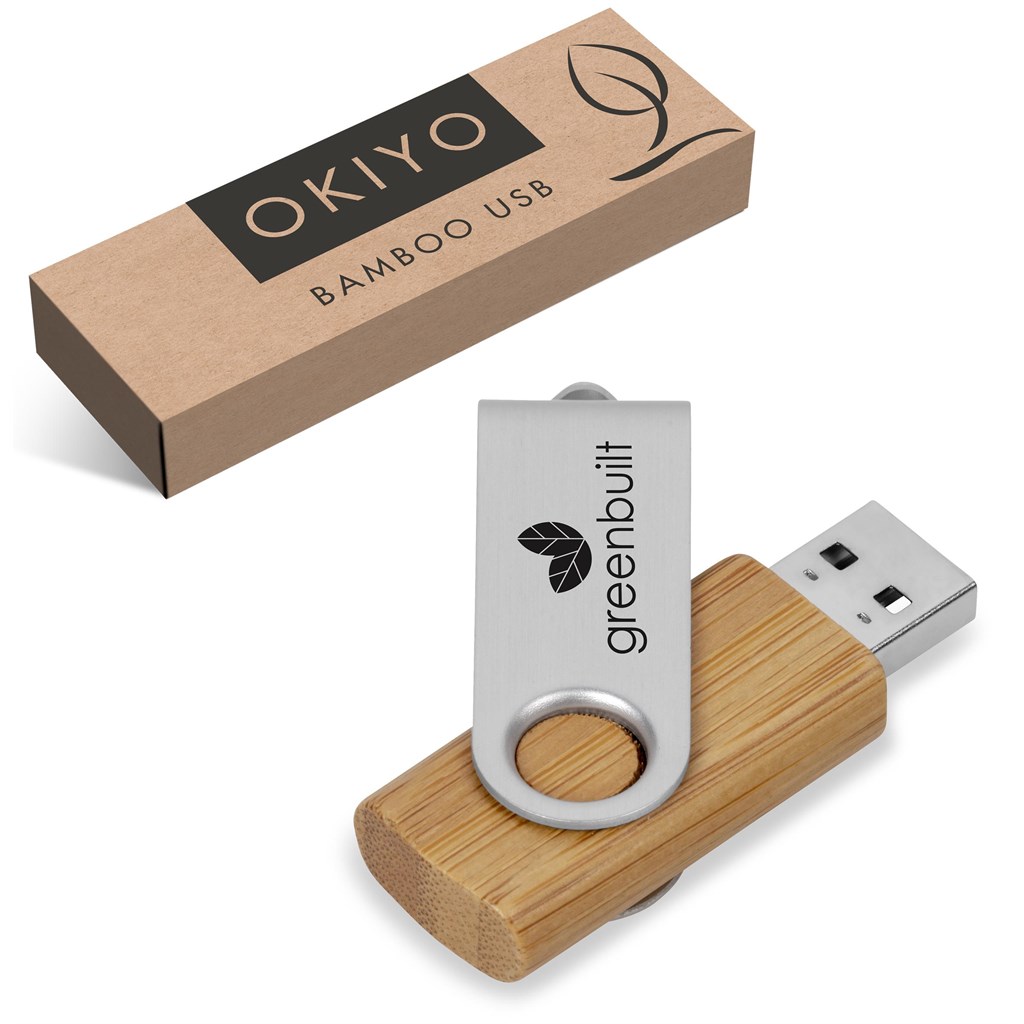 Okiyo Shimasu Bamboo Flash Drive - 8GB
