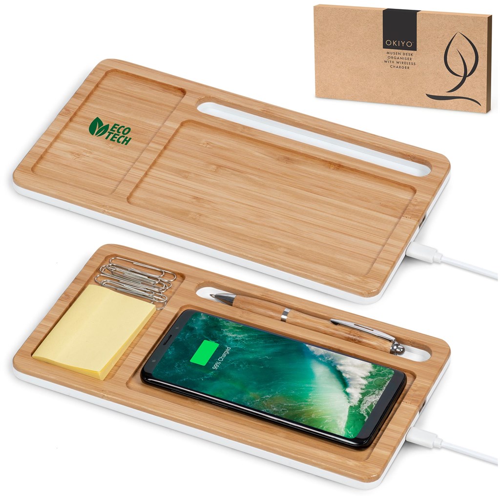 Okiyo Musen Wireless Charger Desk Organiser