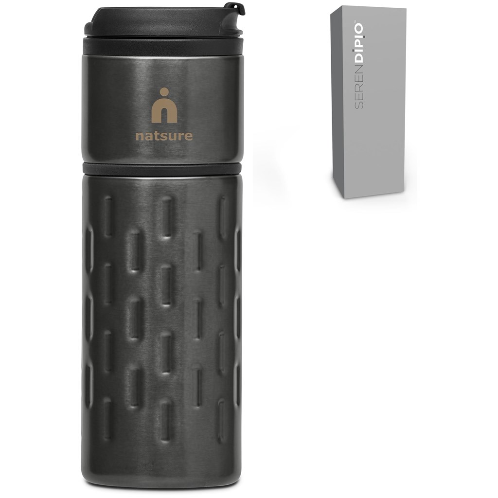 Serendipio Binary Stainless Steel & Plastic Double-Wall Tumbler - 450ml